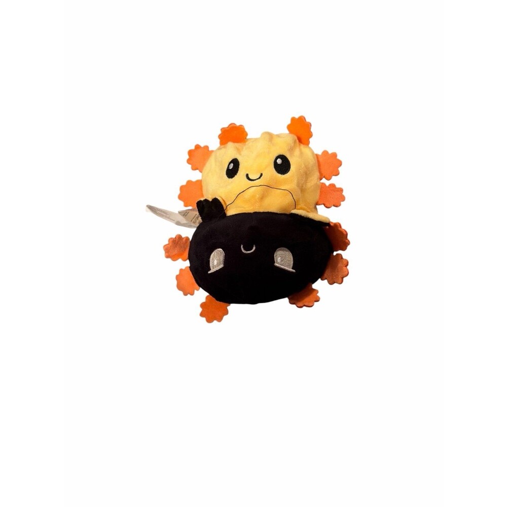 TeeTurtle Reversible Axolotl Plushie Yellow Black